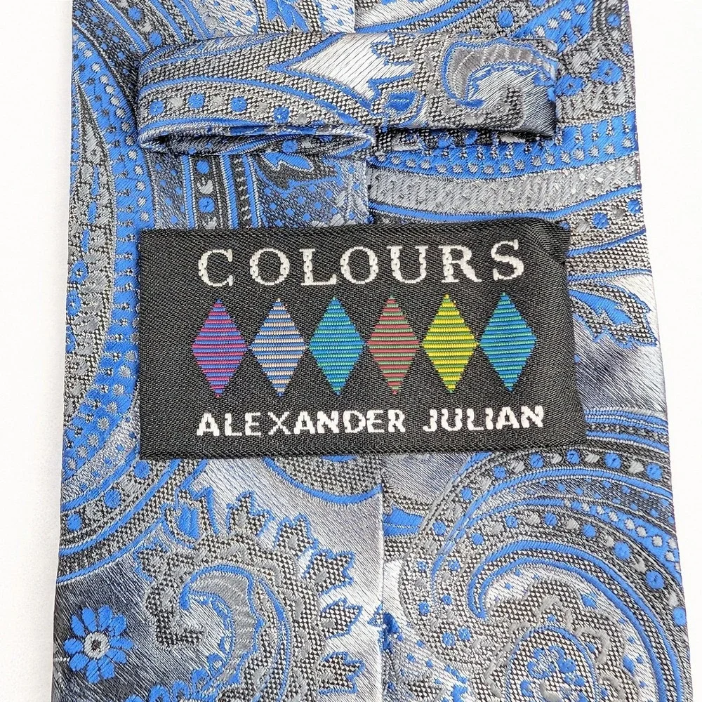 Faconnable & Alexander Julian Mens‎ Tie Bundle Blue  2pc